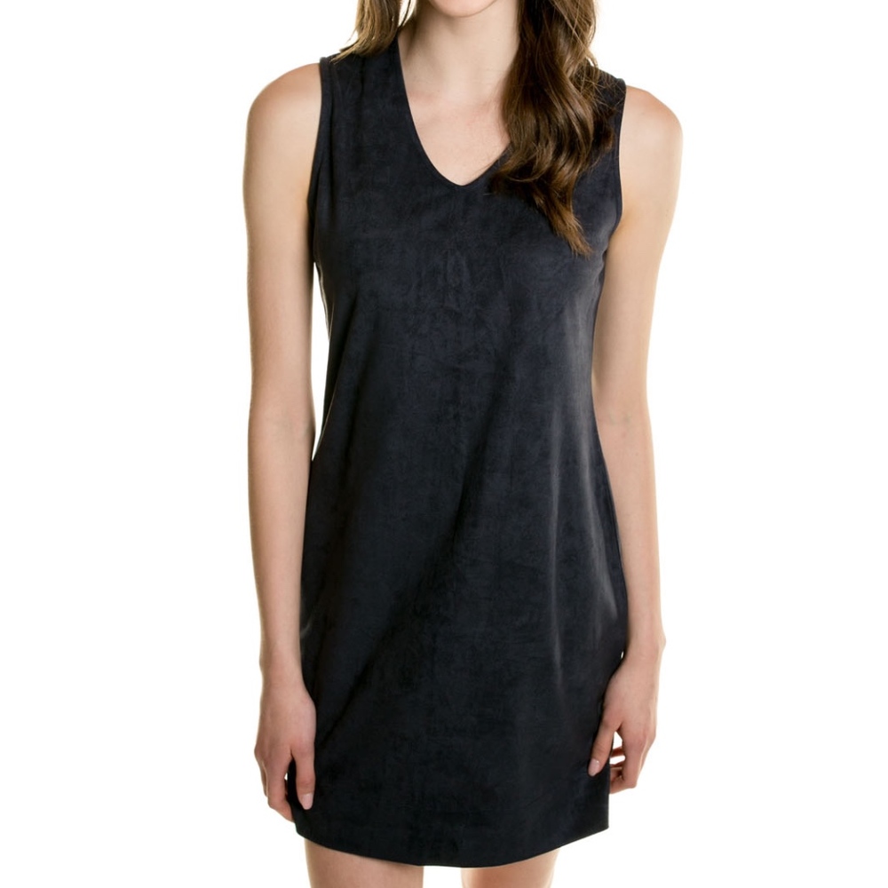 NAVY Vegan Suede Shift Dress